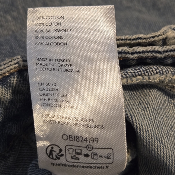 Free People We The Free Womens Palmer Cuffed Denim Jeans Size 29 - Picture 7 of 10